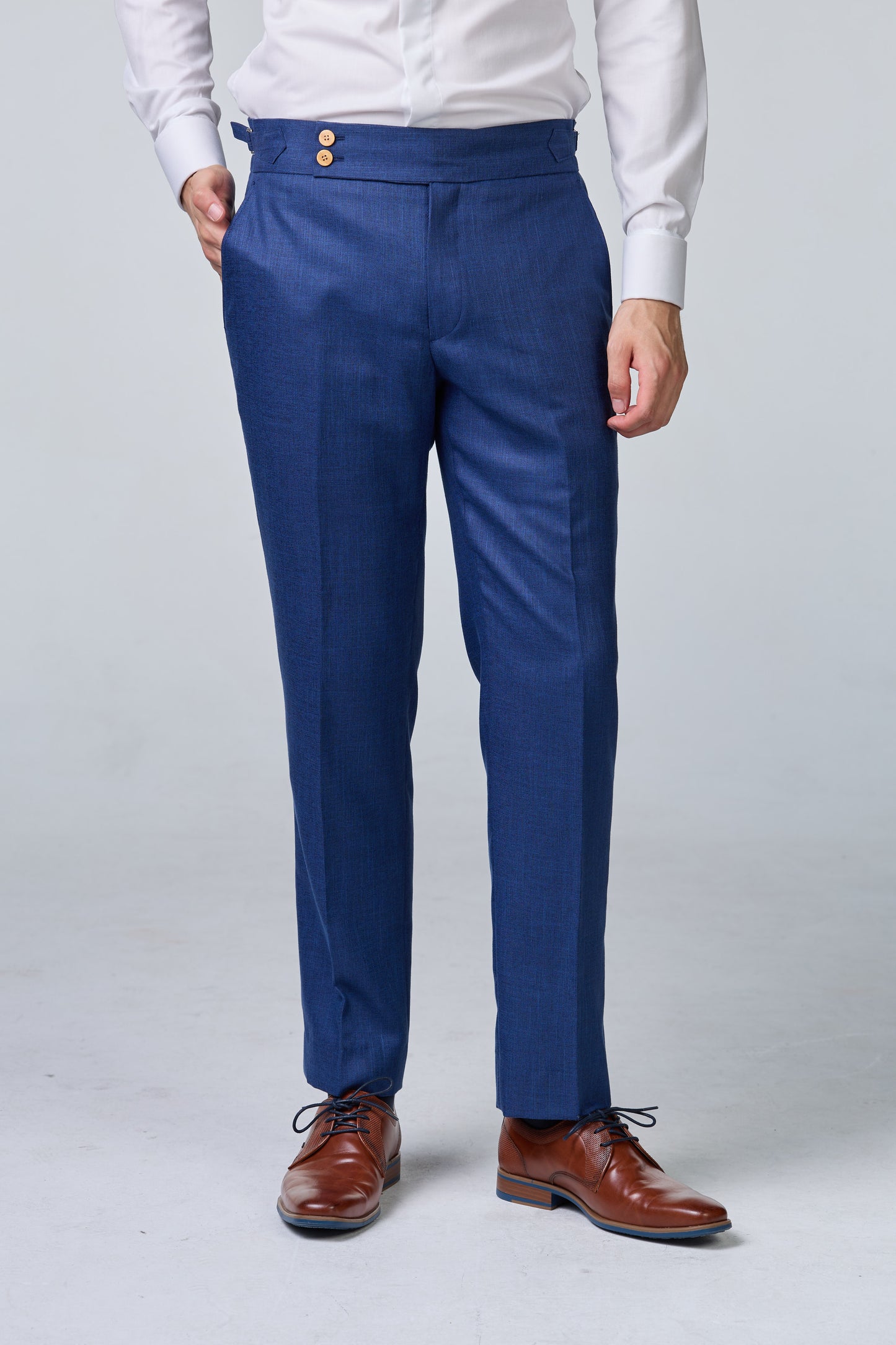 Knitterfreier Anzug Bluewool Cotton - premium