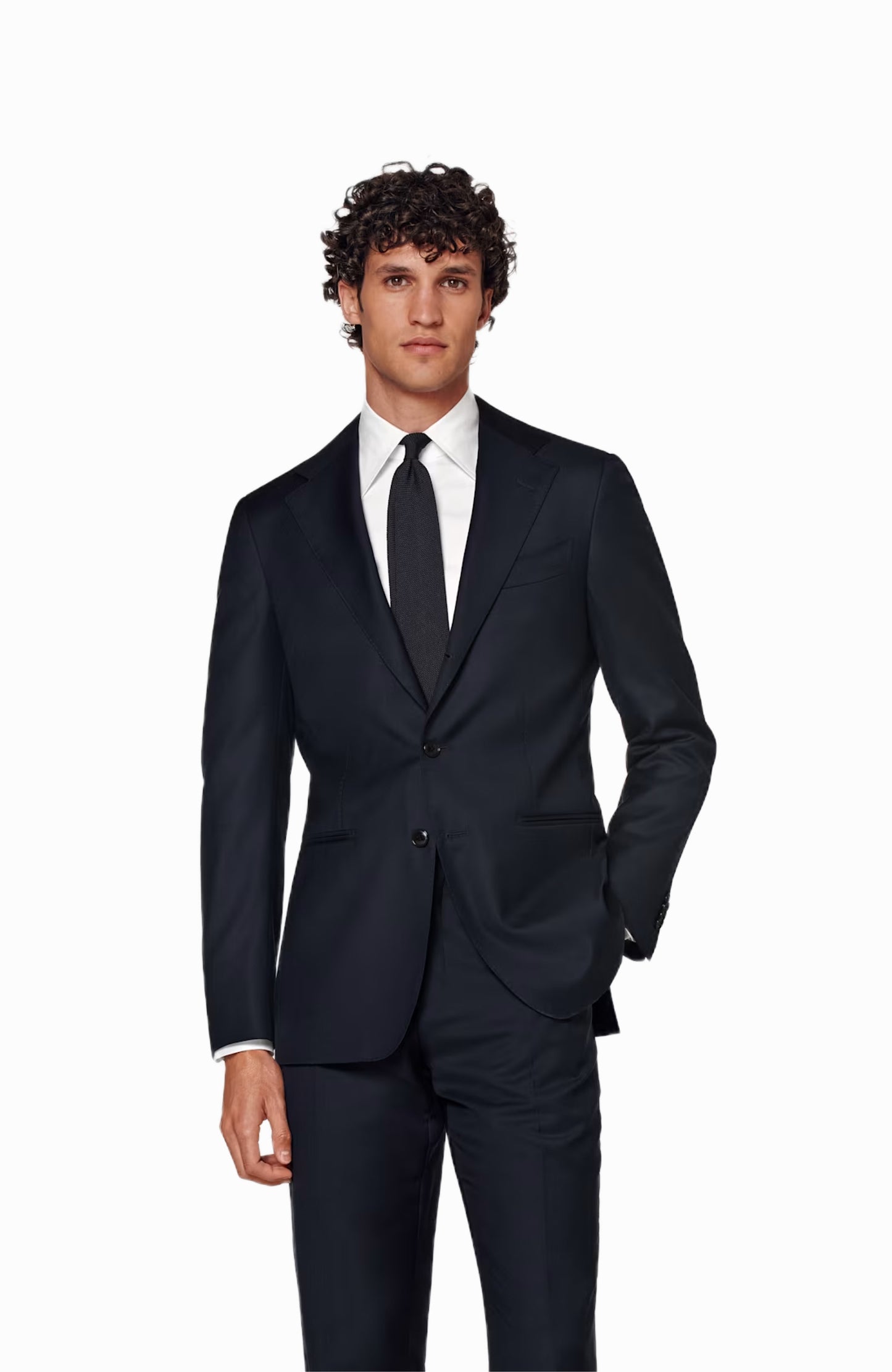 Klassischer Navy Blauer Business Anzug - budget