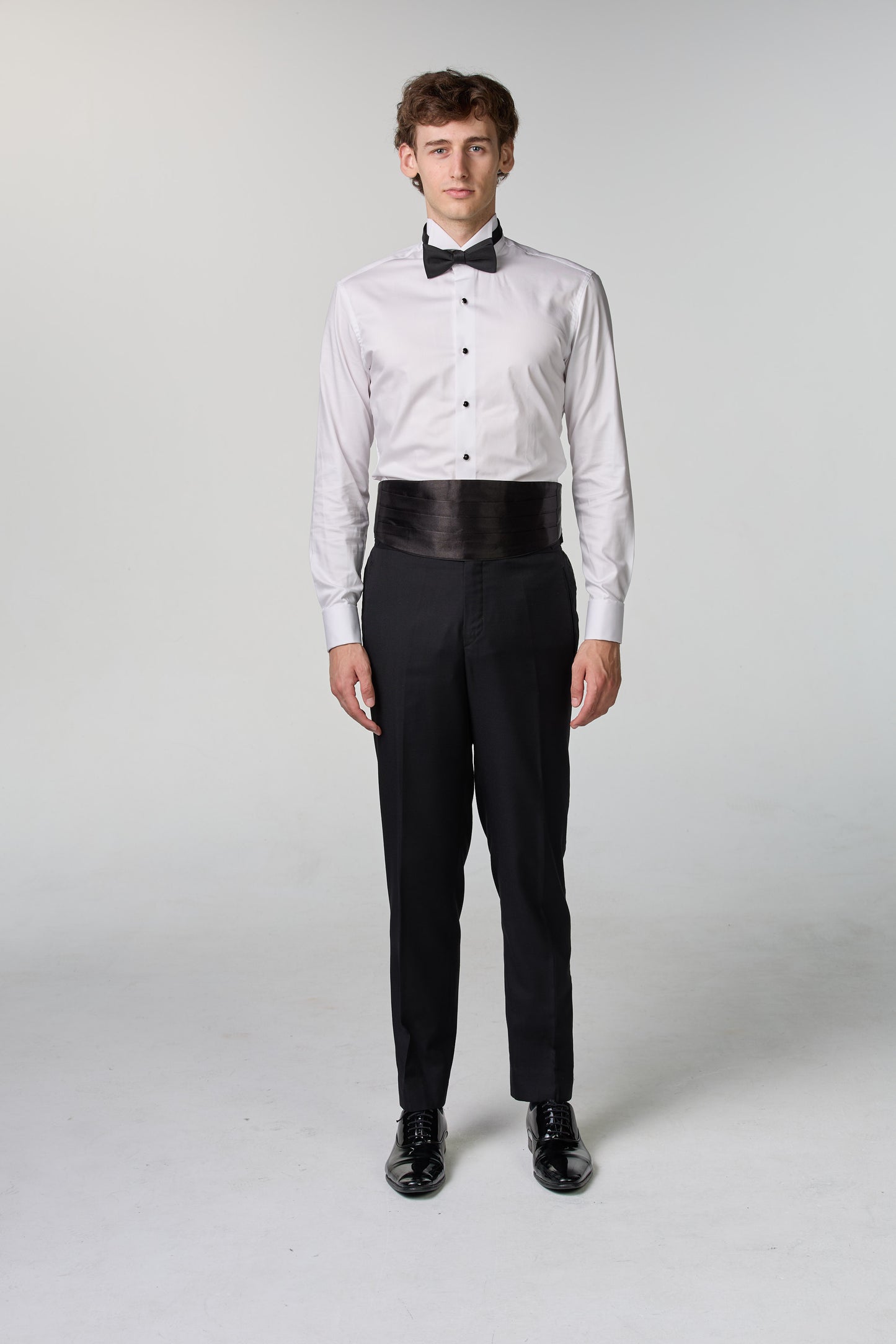 Weinroter Smoking mit steigendem Revers - premium