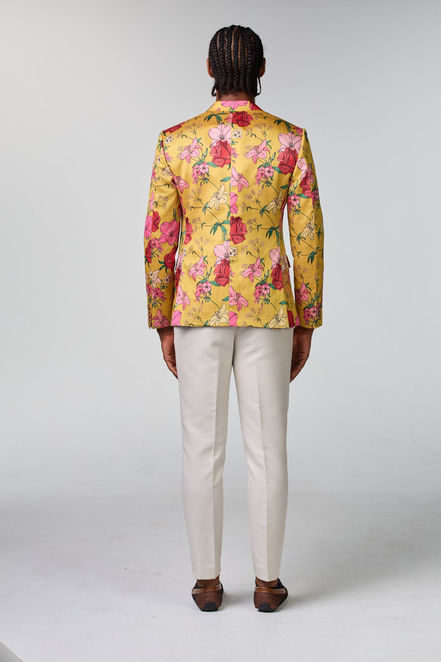 Blumengemustertes Seiden-Sakko - budget