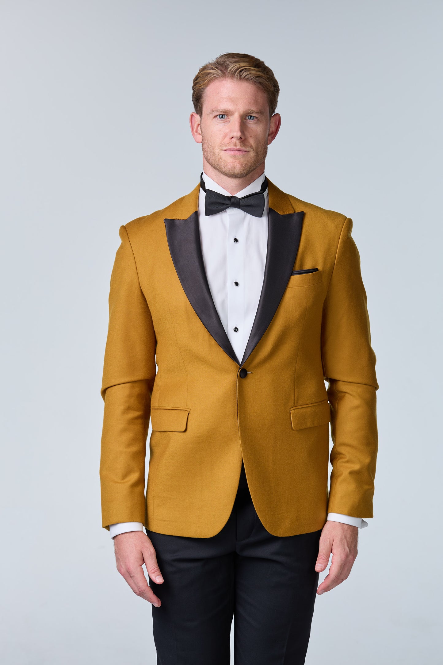 Senffarbener Tweed Smoking - budget