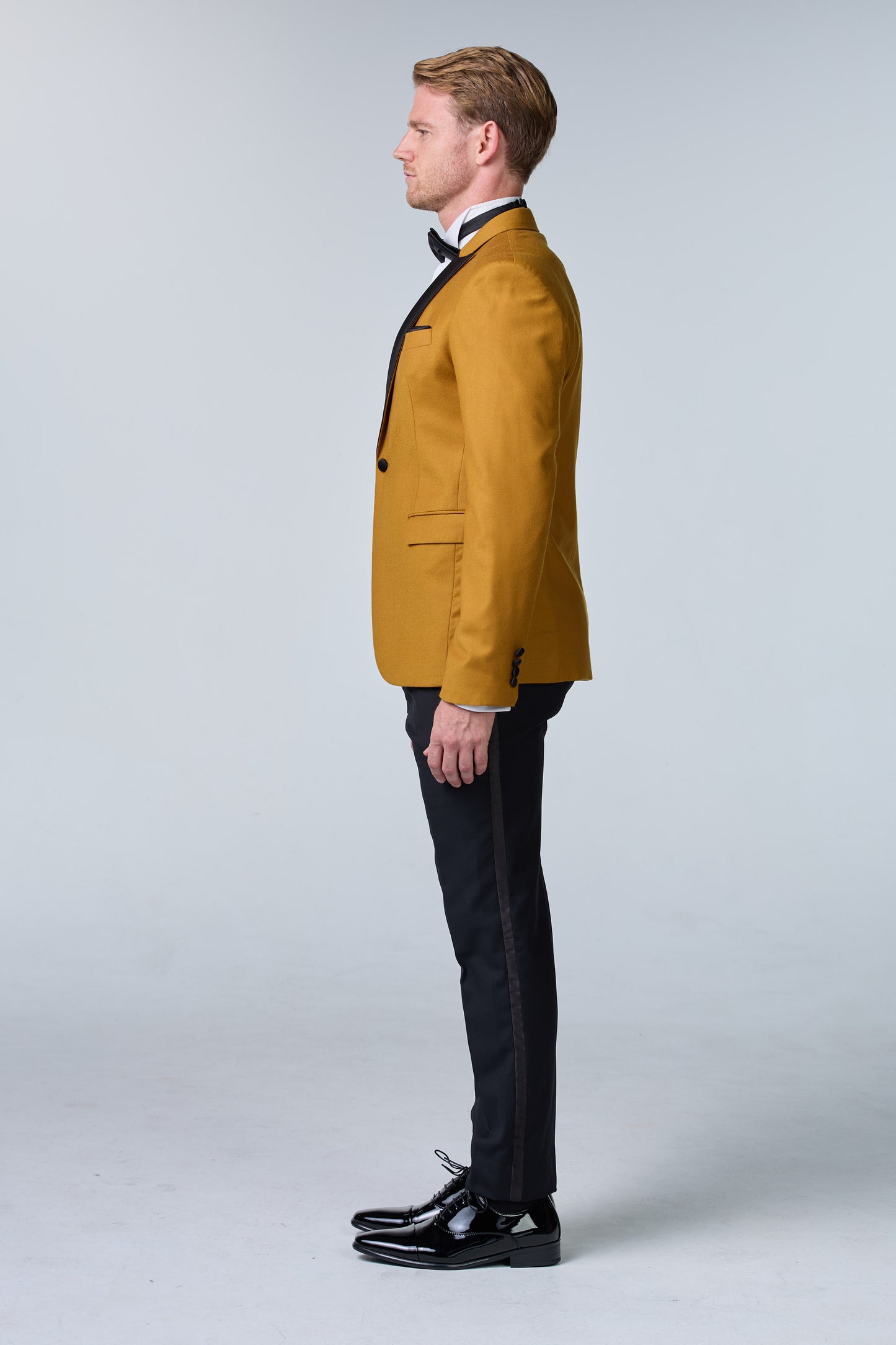 Senffarbener Tweed Smoking - budget