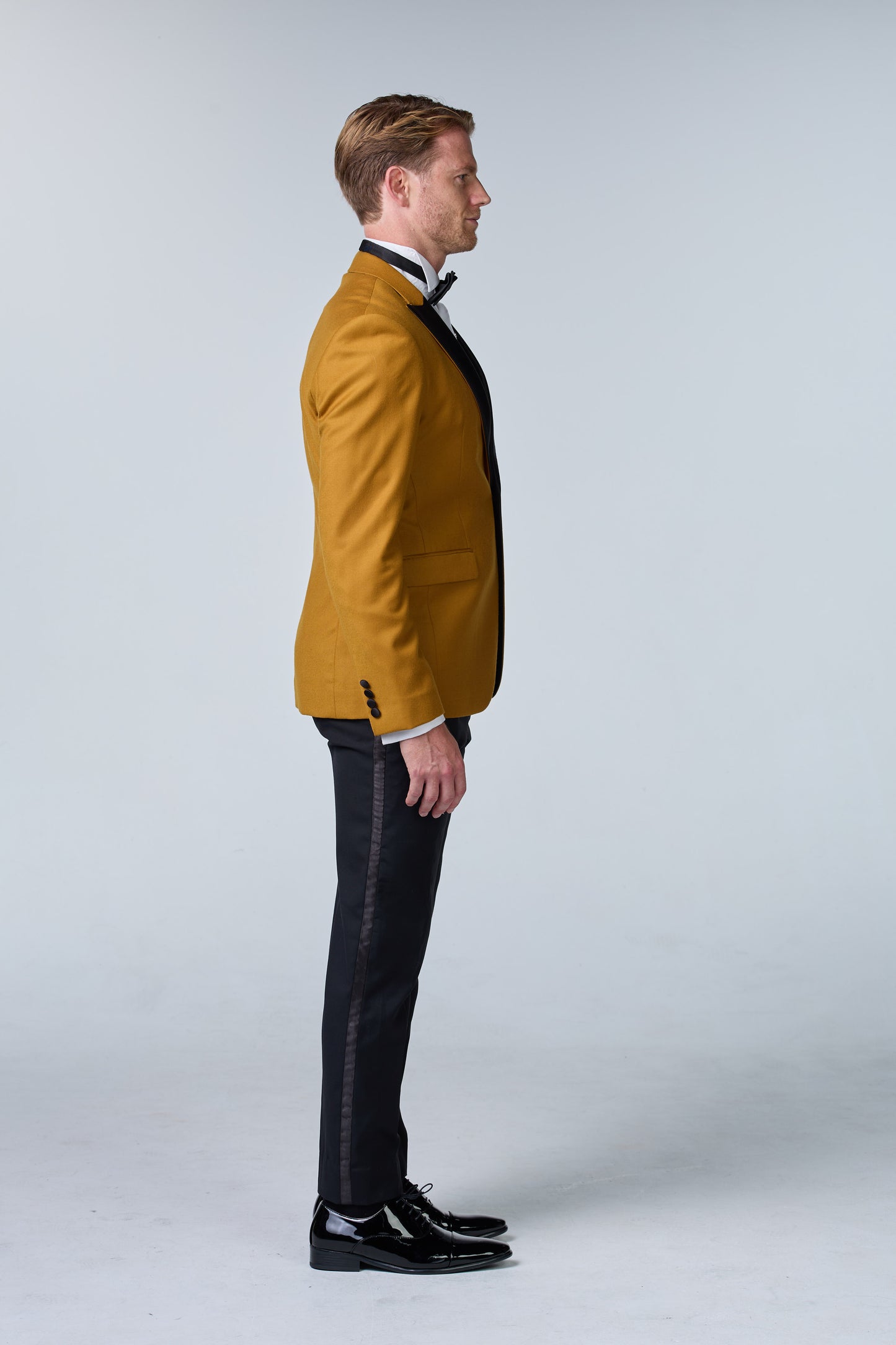 Senffarbener Tweed Smoking - budget