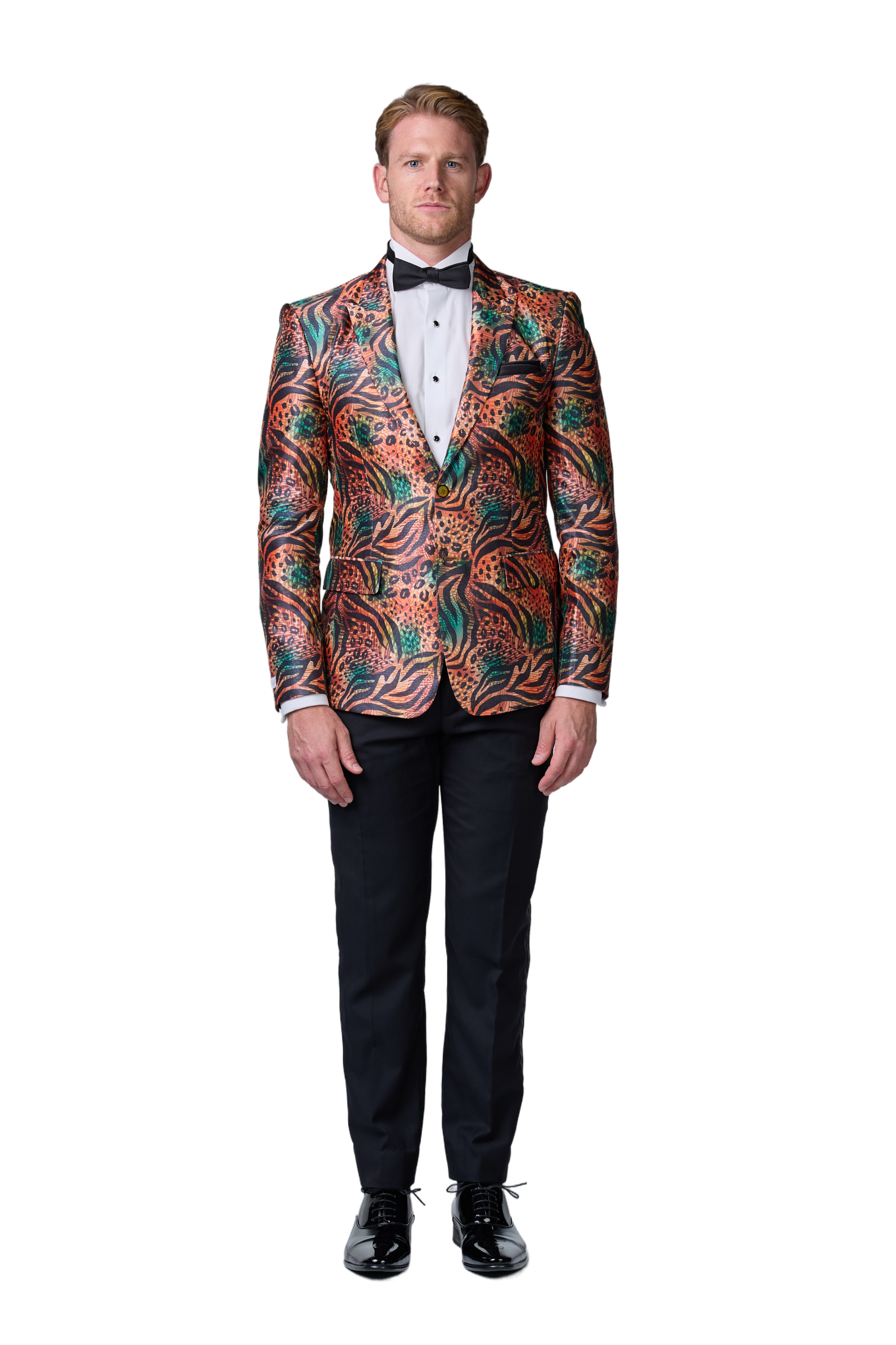 Jungle Fever Seiden-Sakko mit Muster - budget