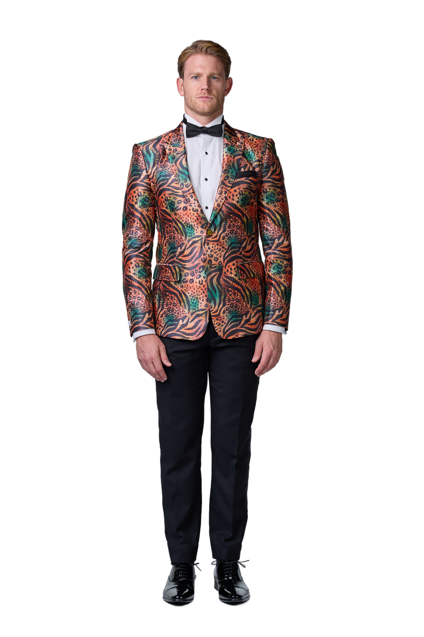 Jungle Fever Seiden-Sakko mit Muster - essentials