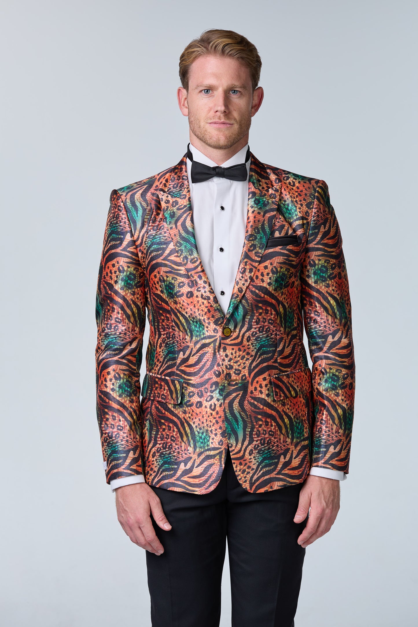 Jungle Fever Seiden-Sakko mit Muster - essentials