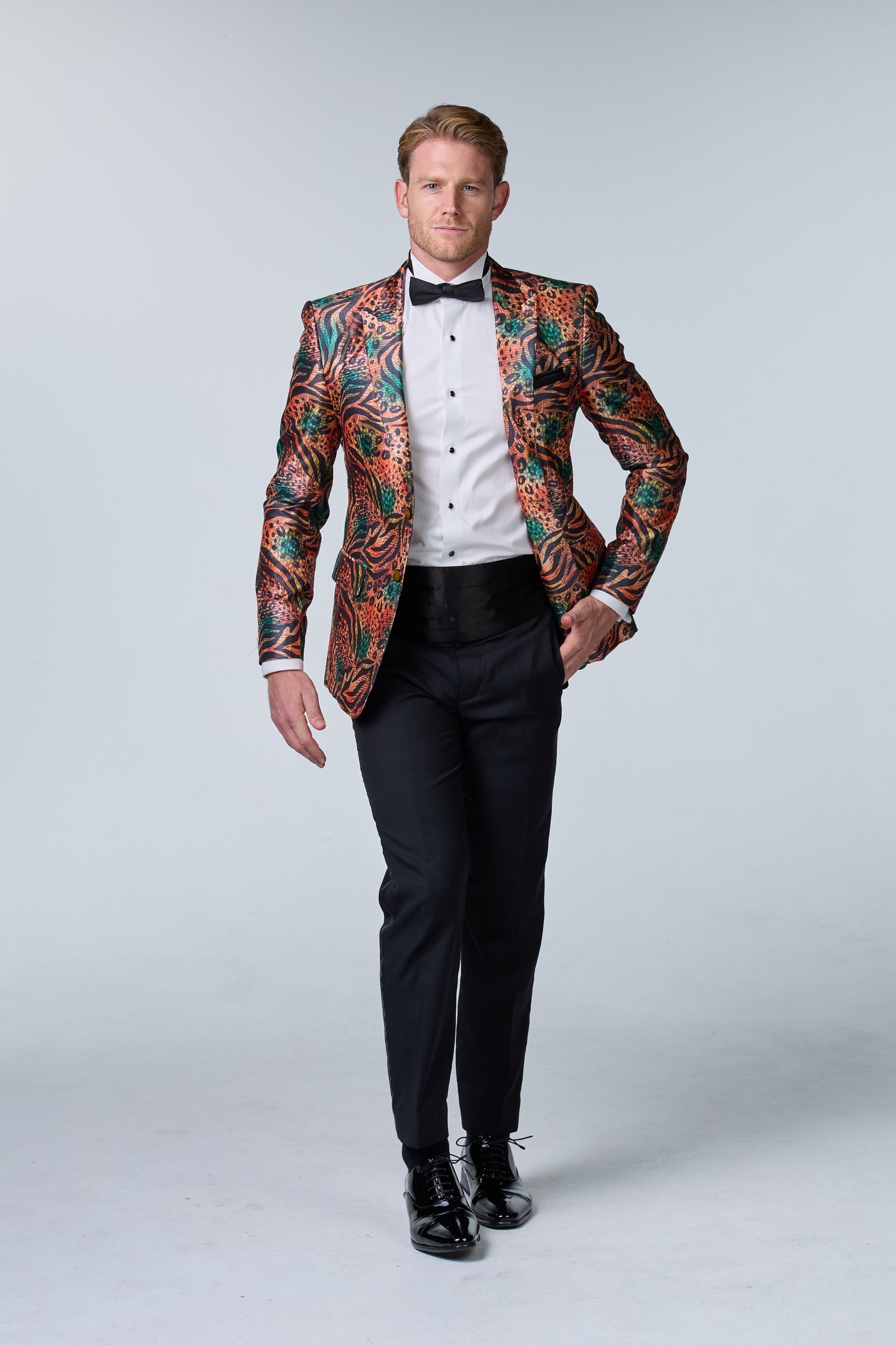 Jungle Fever Seiden-Sakko mit Muster - essentials