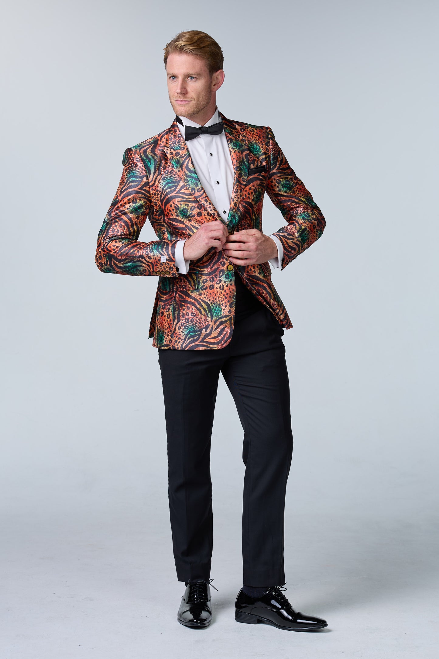 Jungle Fever Seiden-Sakko mit Muster - budget