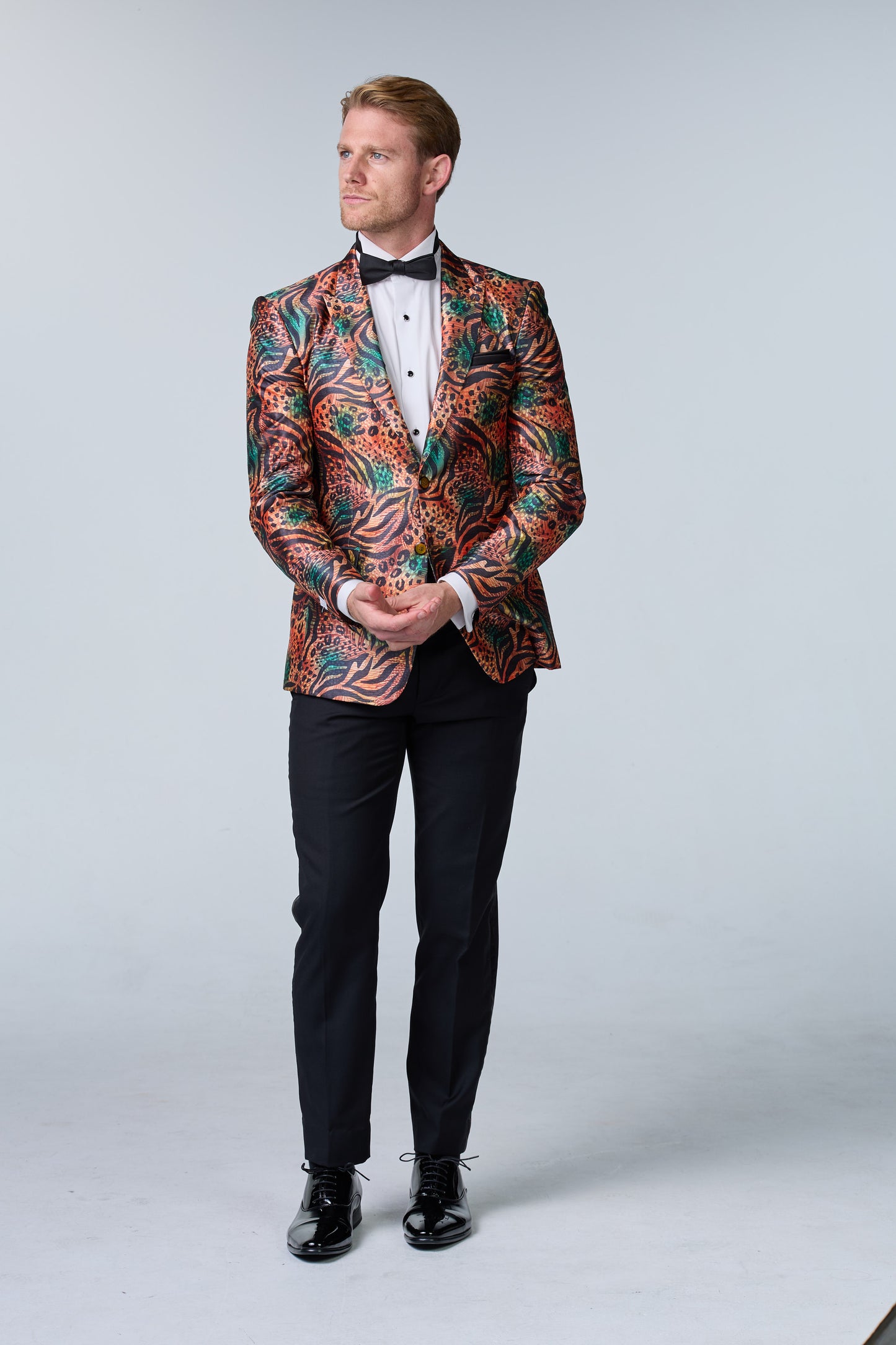 Jungle Fever Seiden-Sakko mit Muster - budget