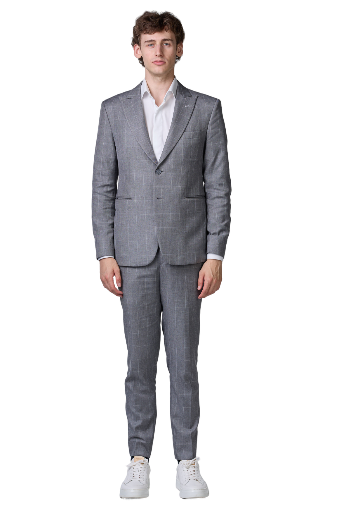 Grau karierter Anzug - essentials