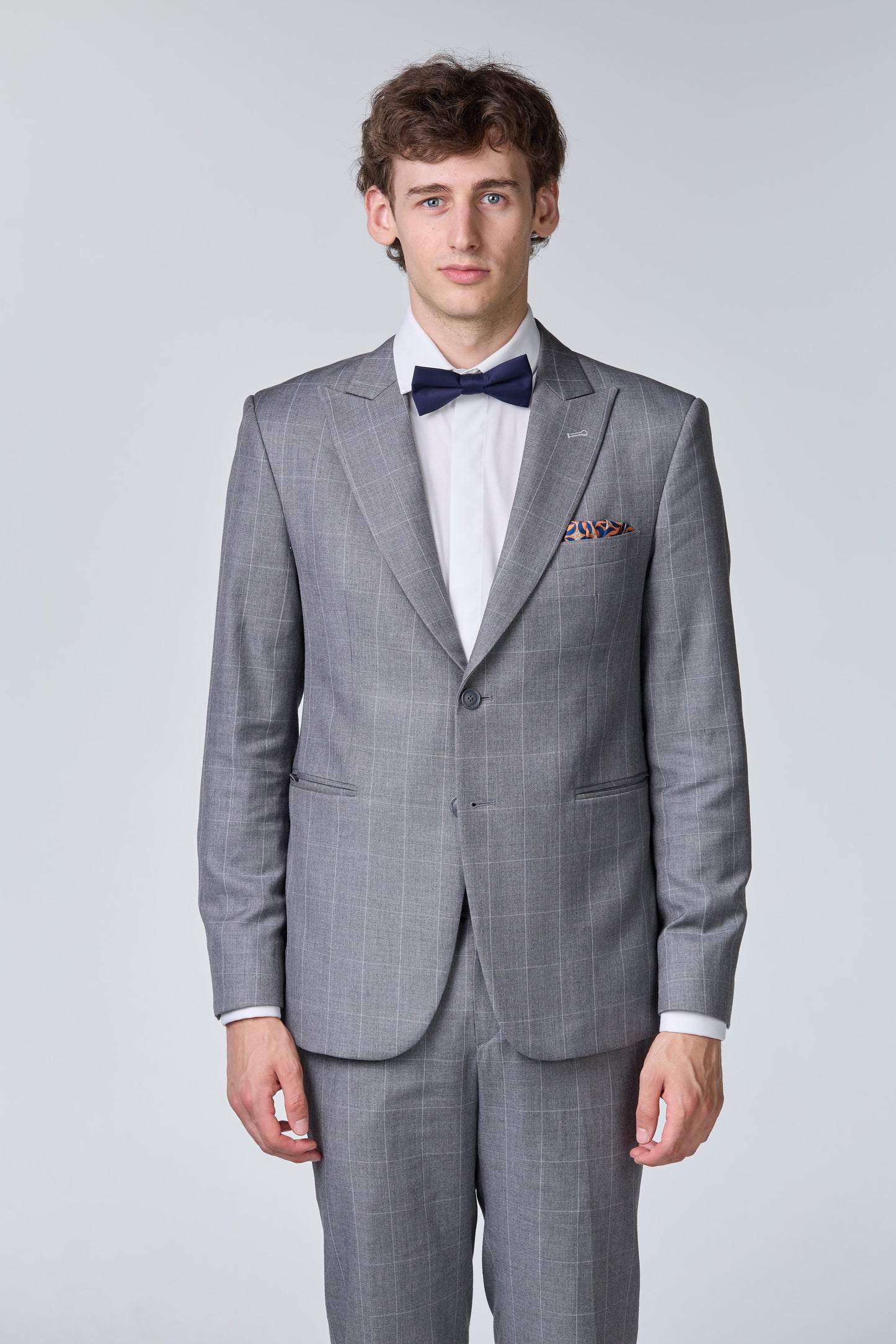 Grau karierter Anzug - essentials