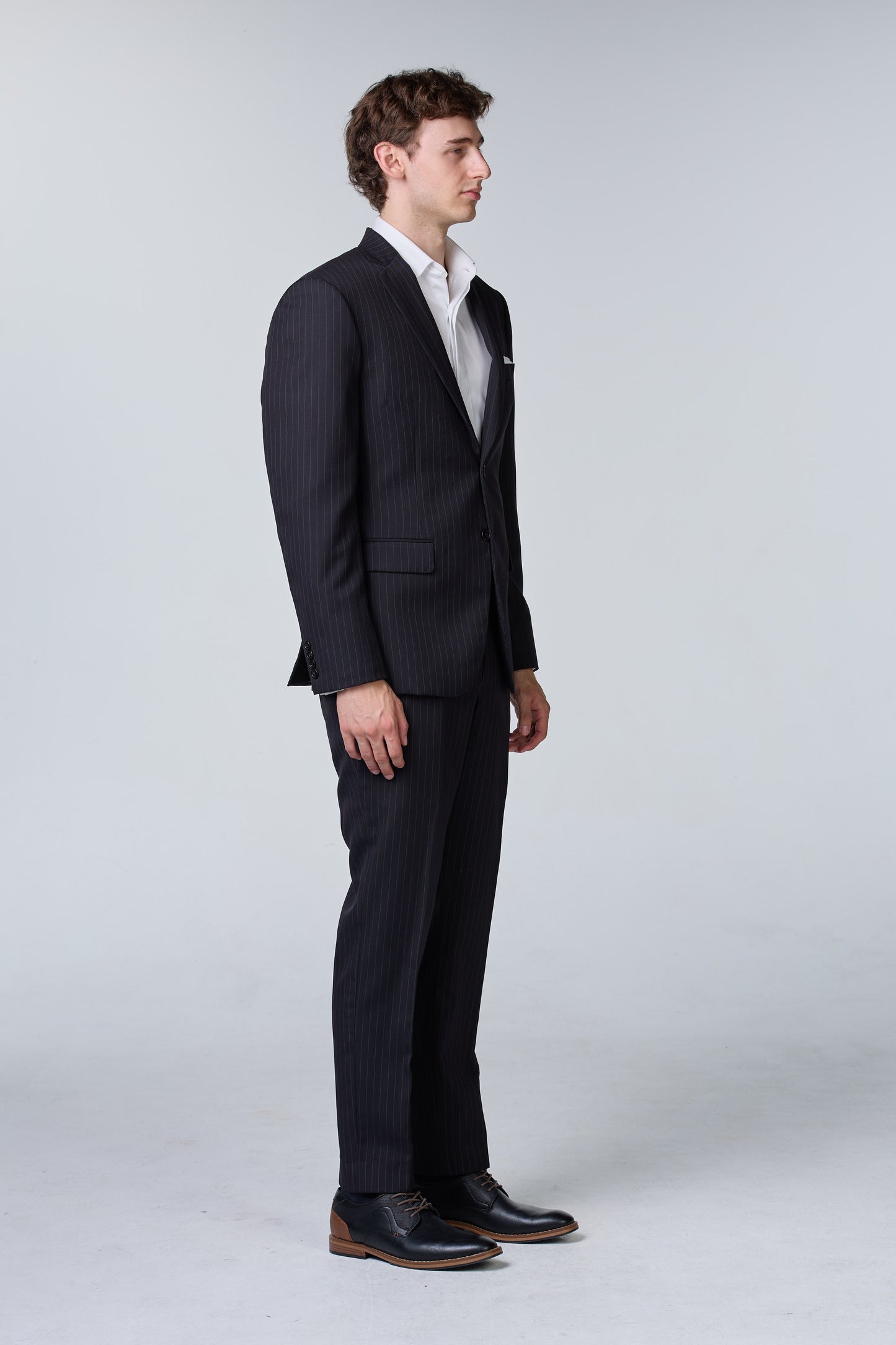Nadelstreifen Anzug Schwarz - essentials