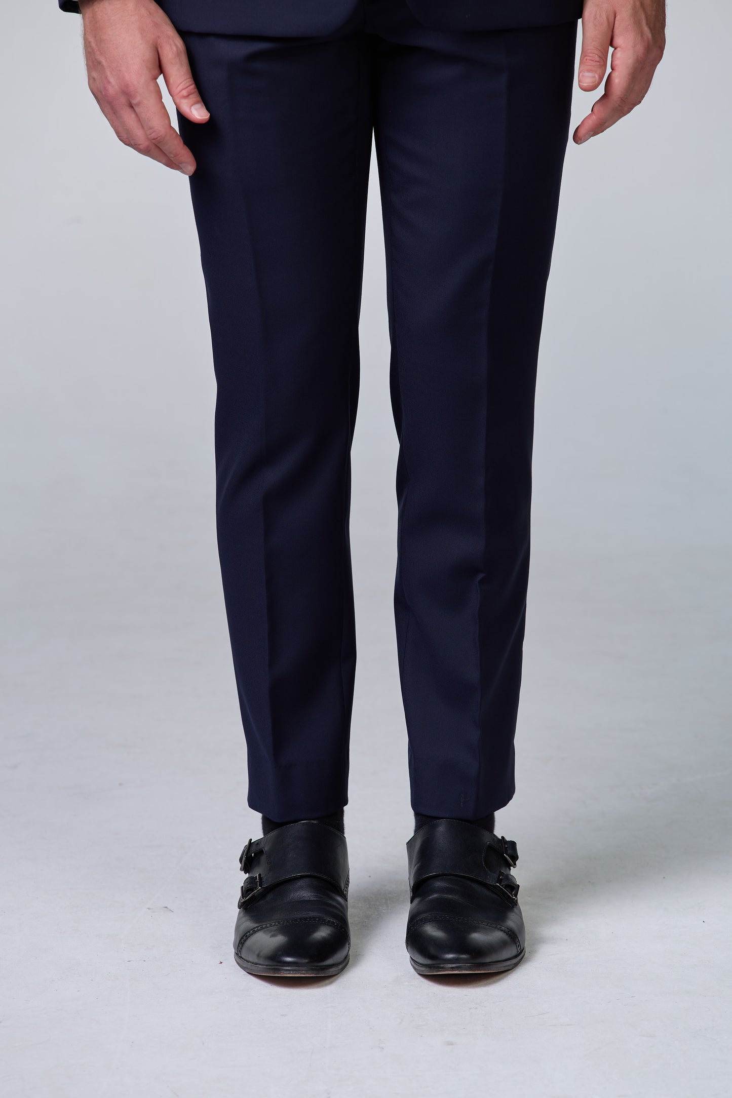 Hochzeitsanzug Blau mit Kontrastweste - premium