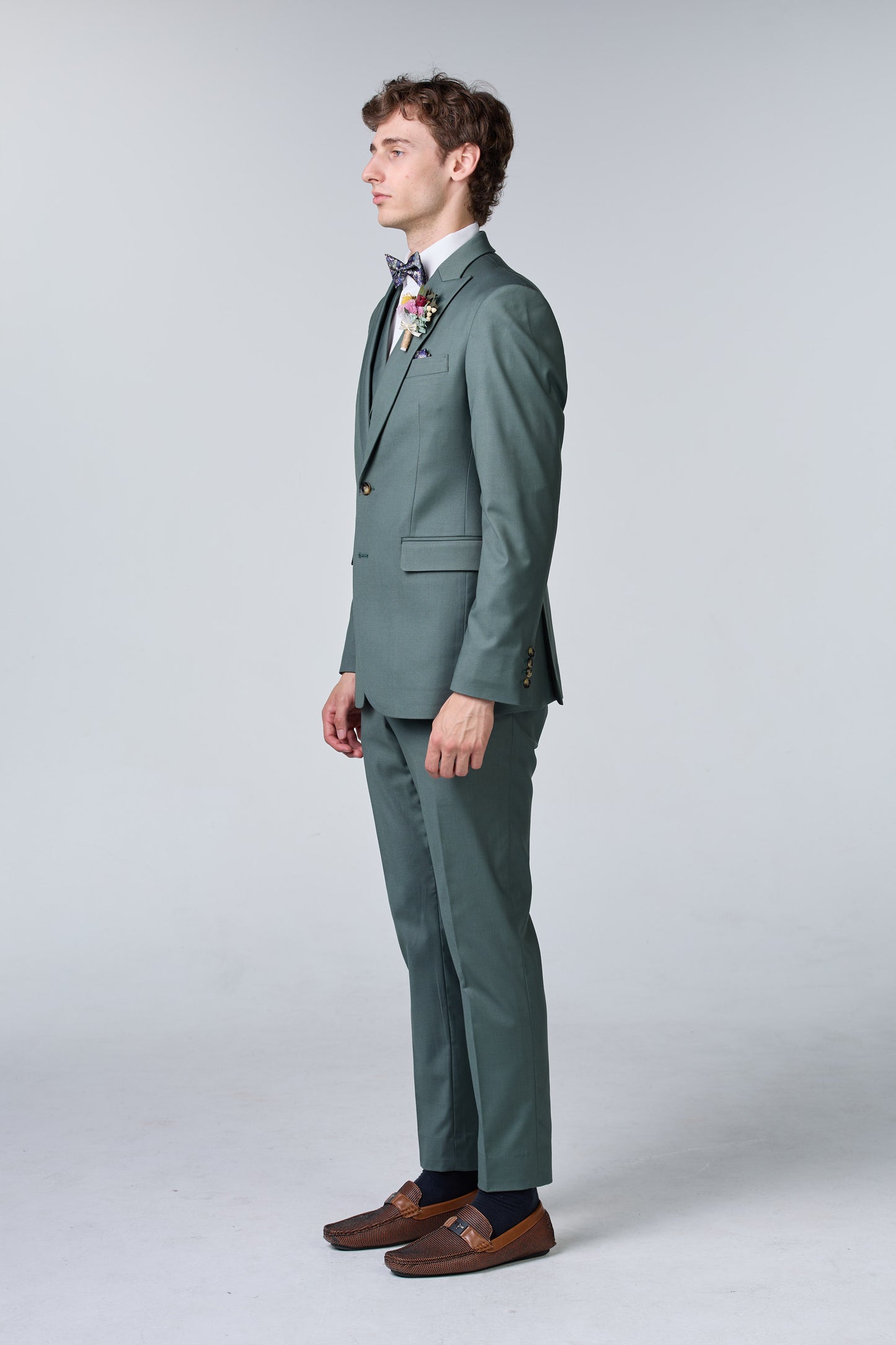 Grünes Hochzeitsanzug Set - premium