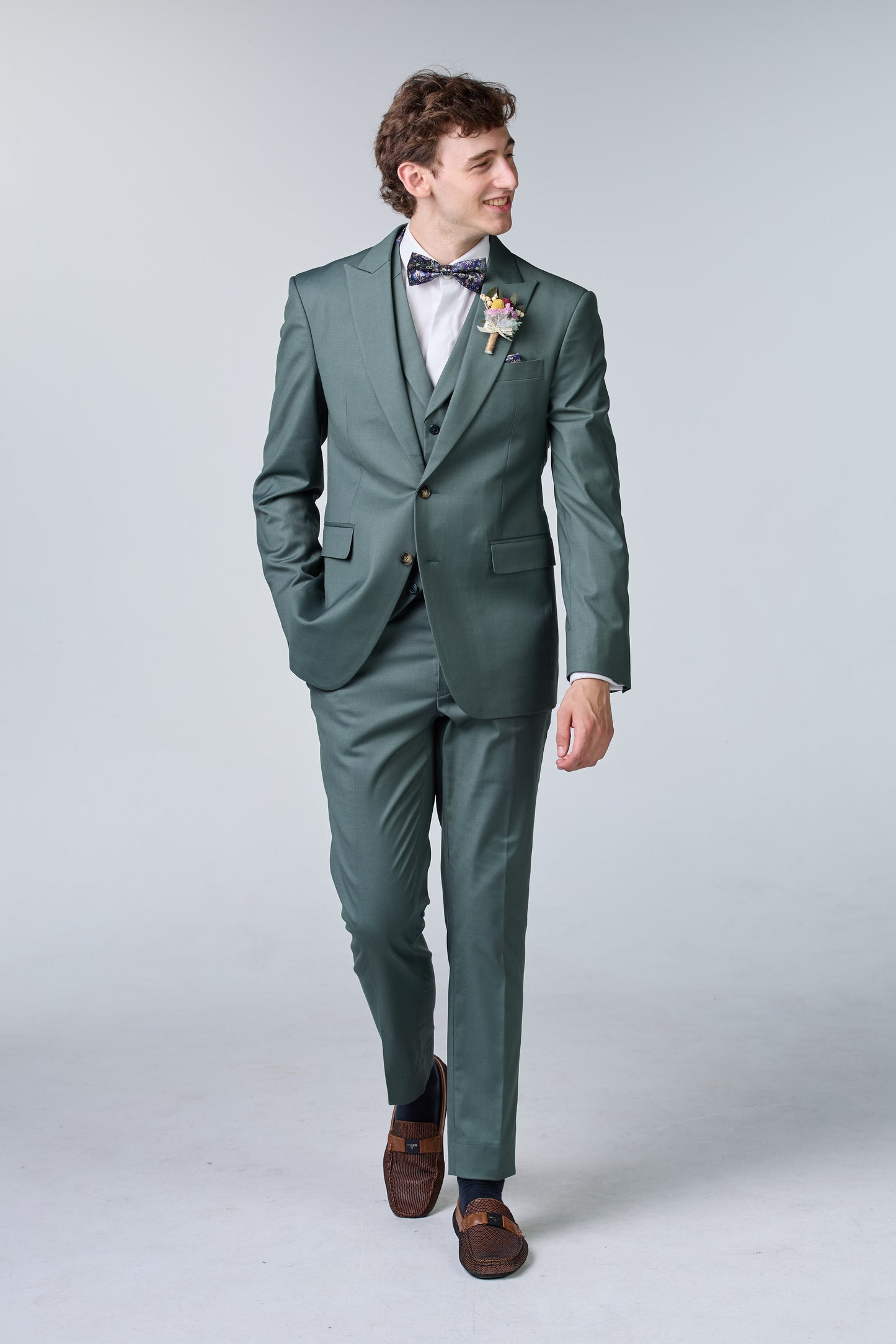 Grünes Hochzeitsanzug Set - budget