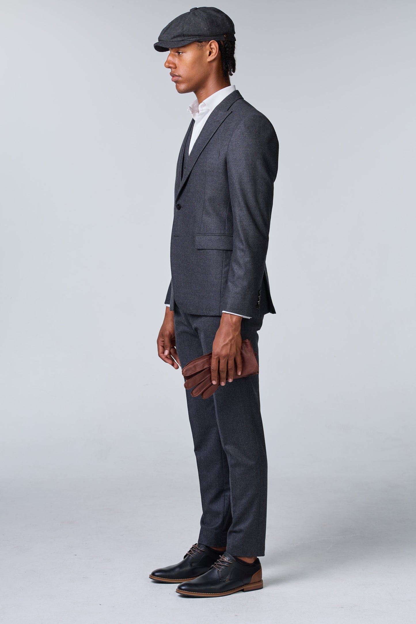 Retro Chic Tweed Anzug im Peaky Blinders Stil - premium