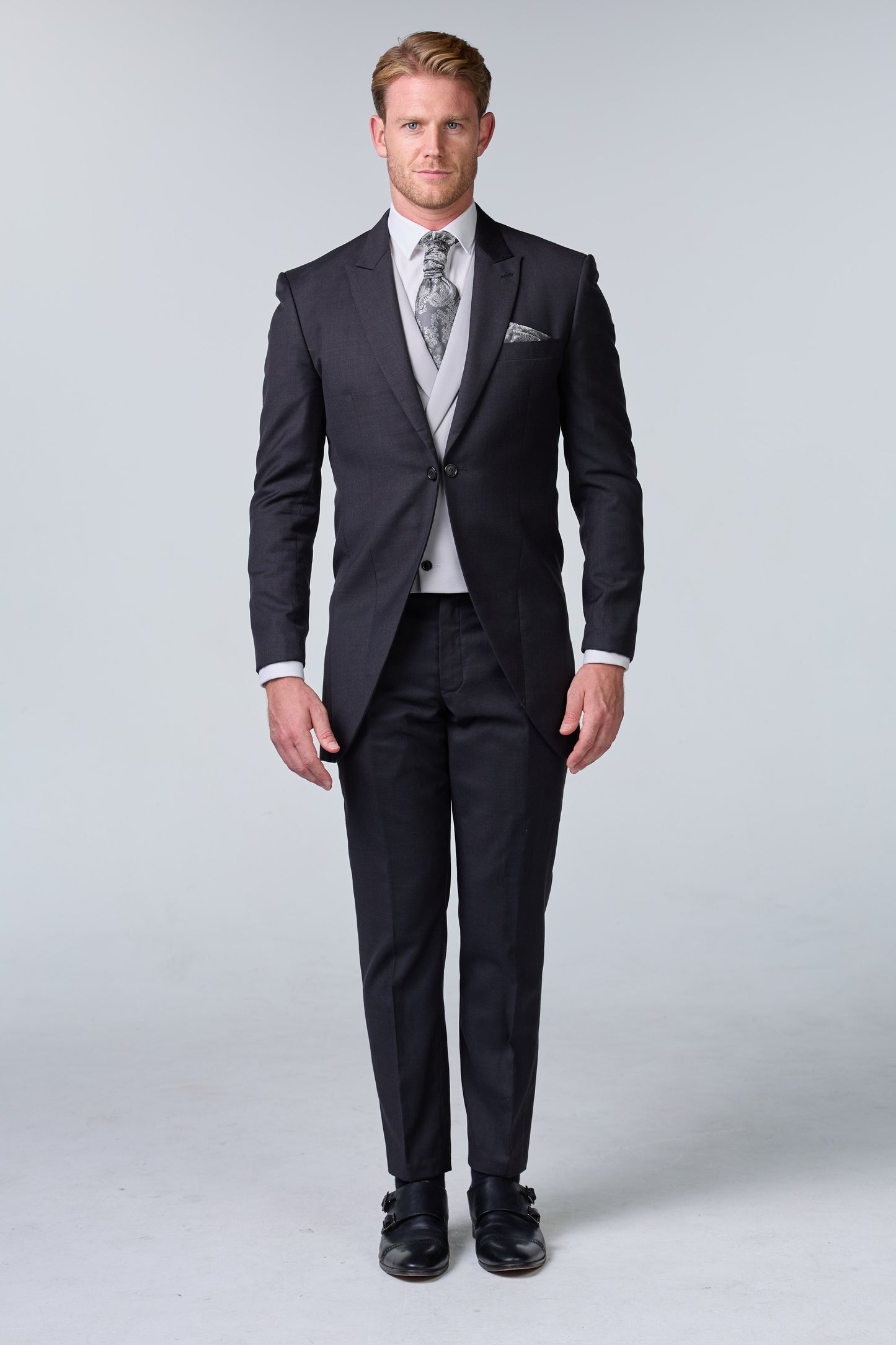 Hochzeitsfrack Set aus Barathea Wolle - premium