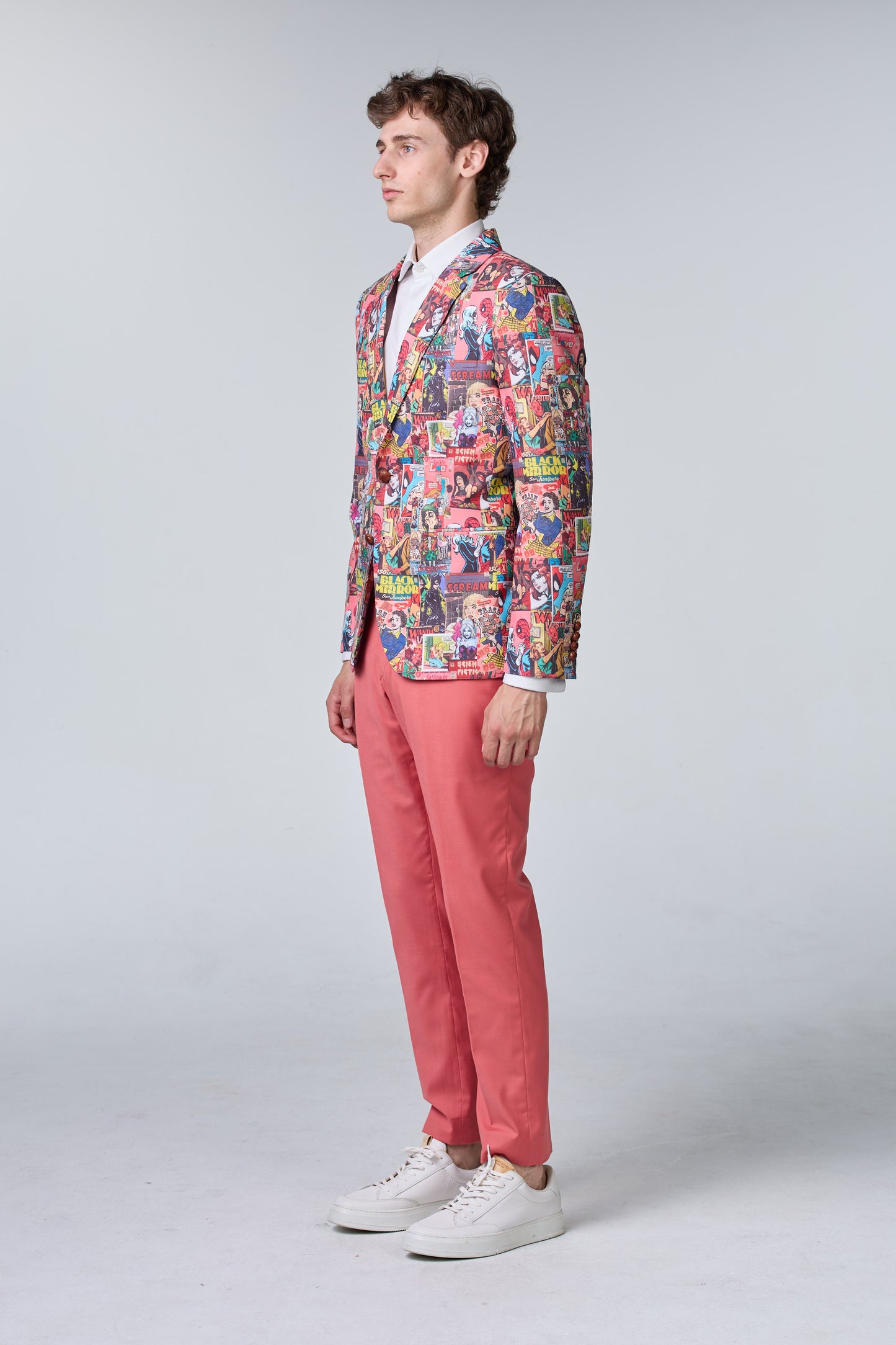 Comic Statement Sakko aus Baumwolle - essentials