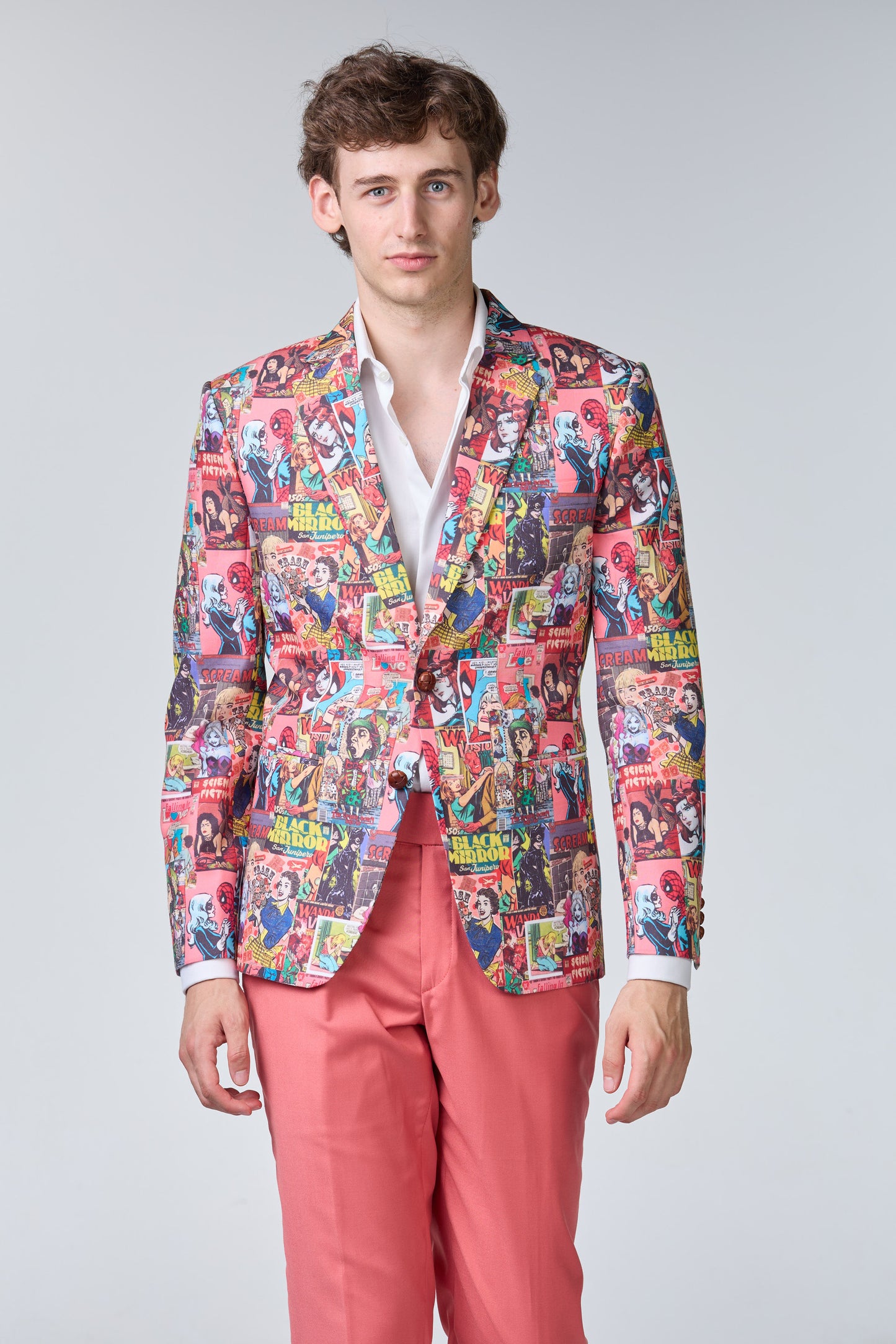 Comic Statement Sakko aus Baumwolle - budget