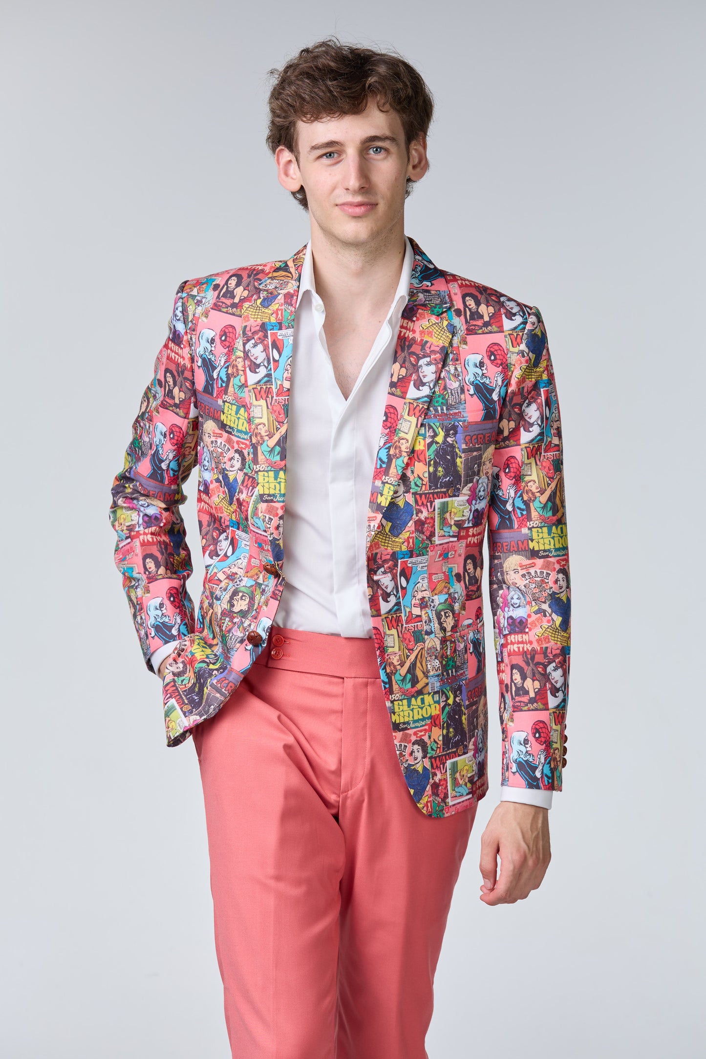 Comic Statement Sakko aus Baumwolle - budget