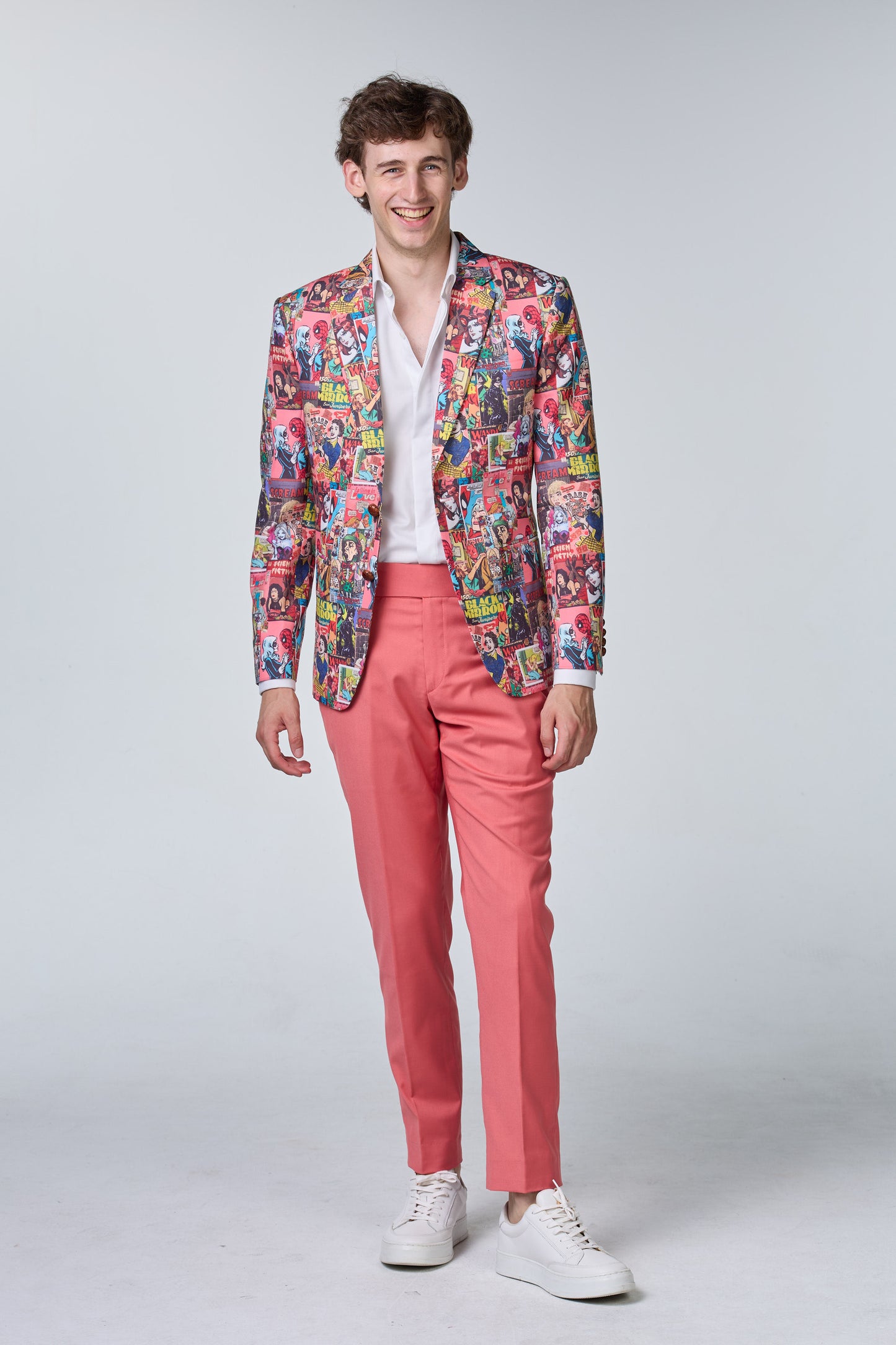 Comic Statement Sakko aus Baumwolle - budget