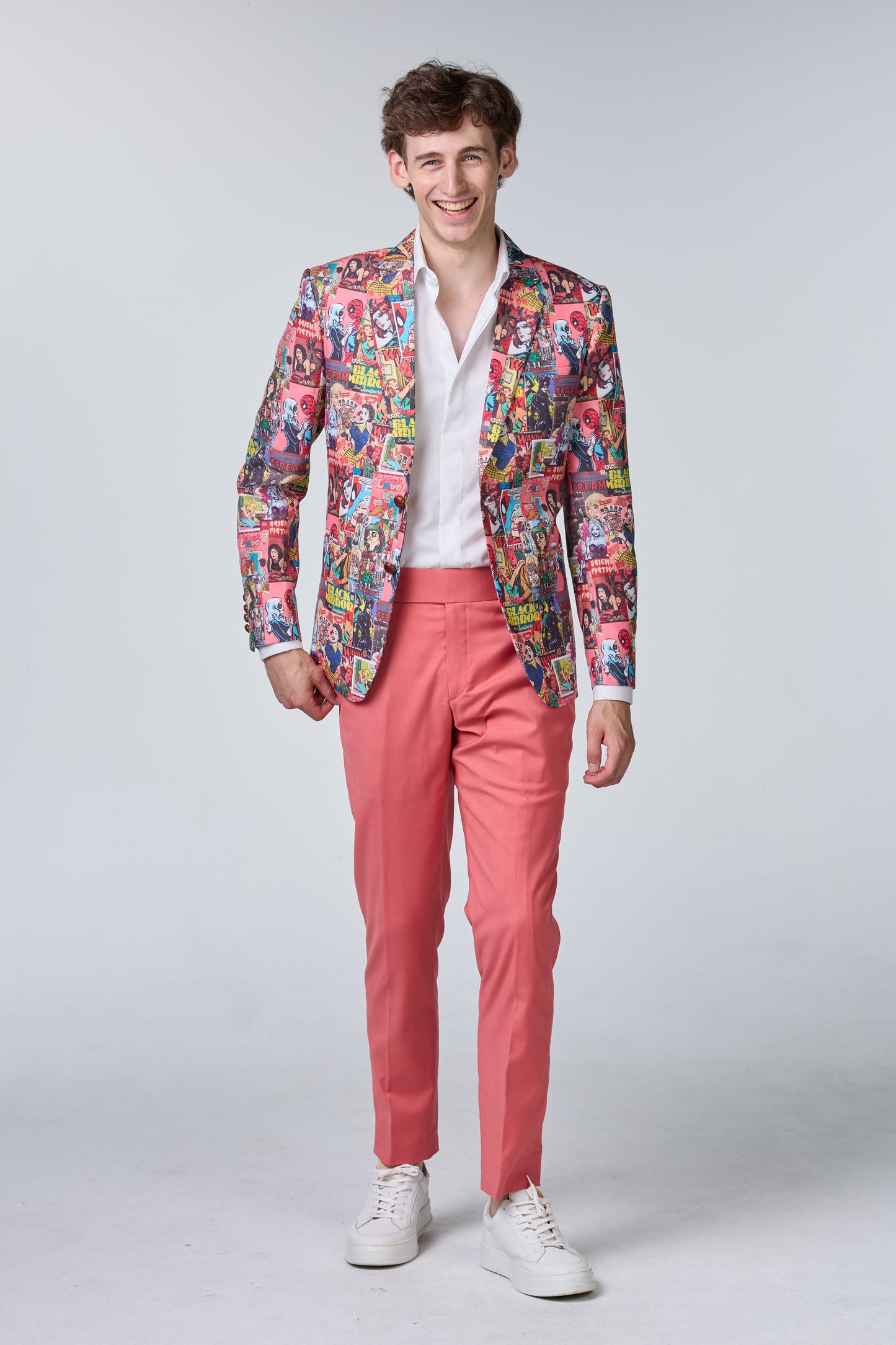 Comic Statement Sakko aus Baumwolle - essentials