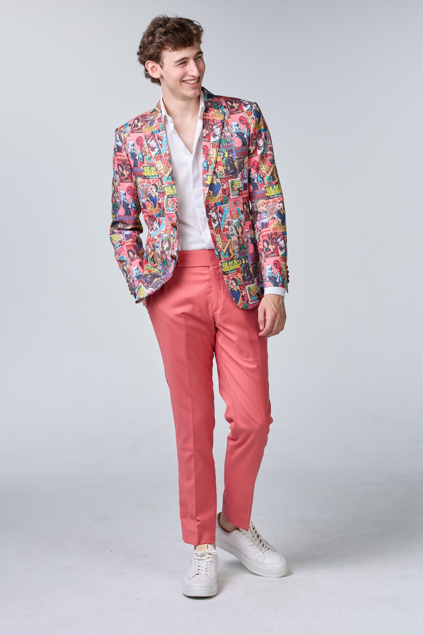 Comic Statement Sakko aus Baumwolle - budget