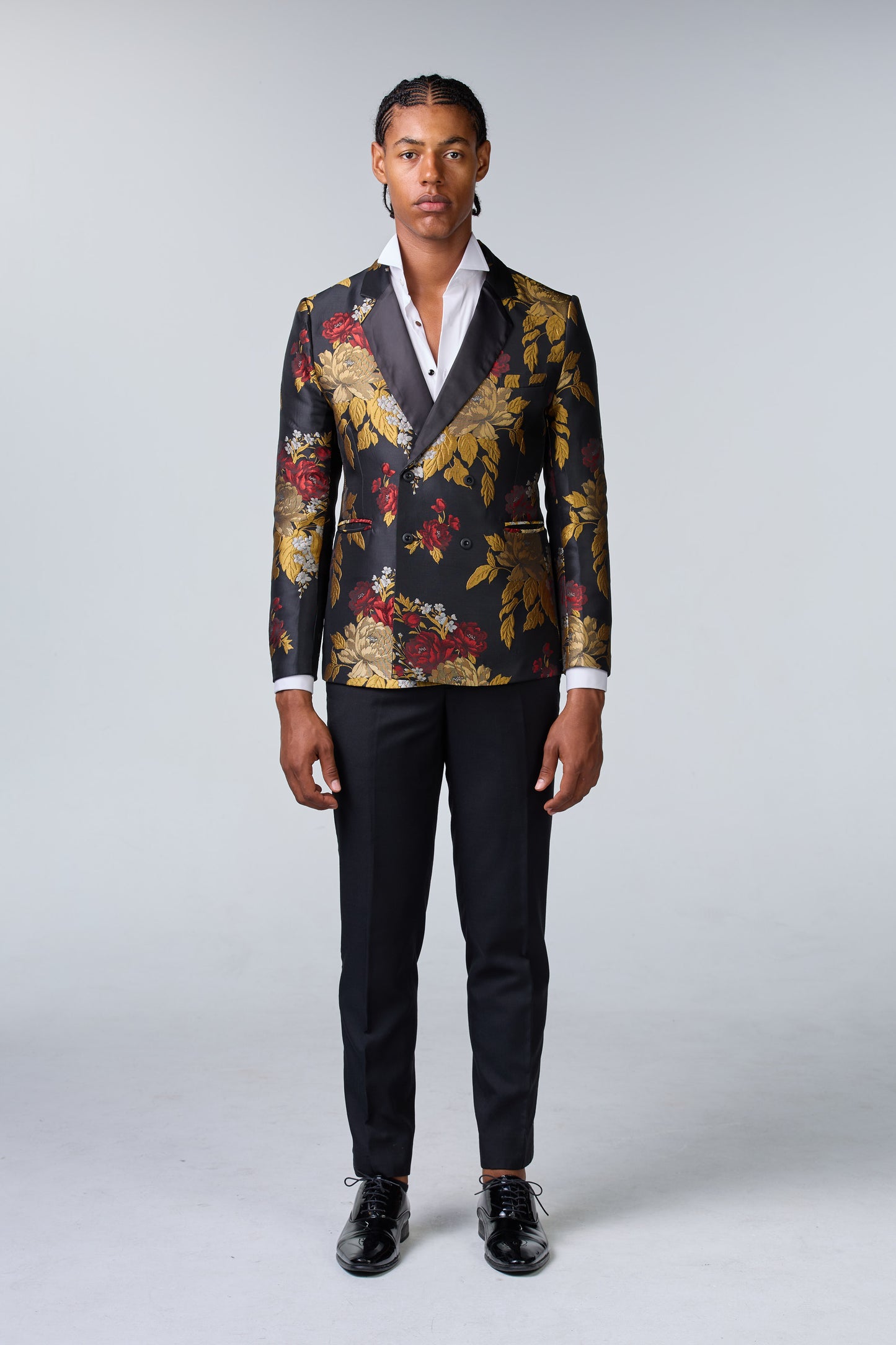 Dubai Jacket aus Jacquard Stoff mit Blumenmuster - essentials