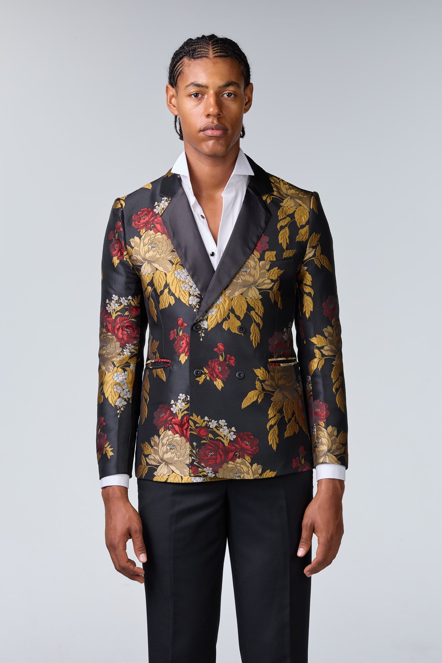 Dubai Jacket aus Jacquard Stoff mit Blumenmuster - essentials